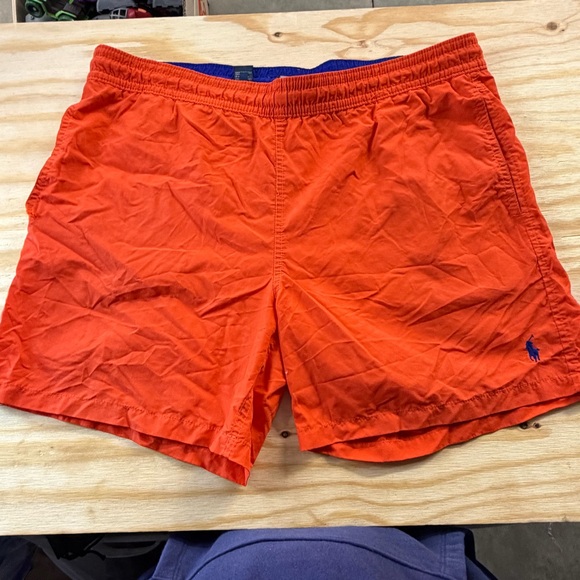 Polo Ralph Lauren Other - Polo Ralph Lauren Orange‎ Swim Trunks Mesh Lined Pony Logo